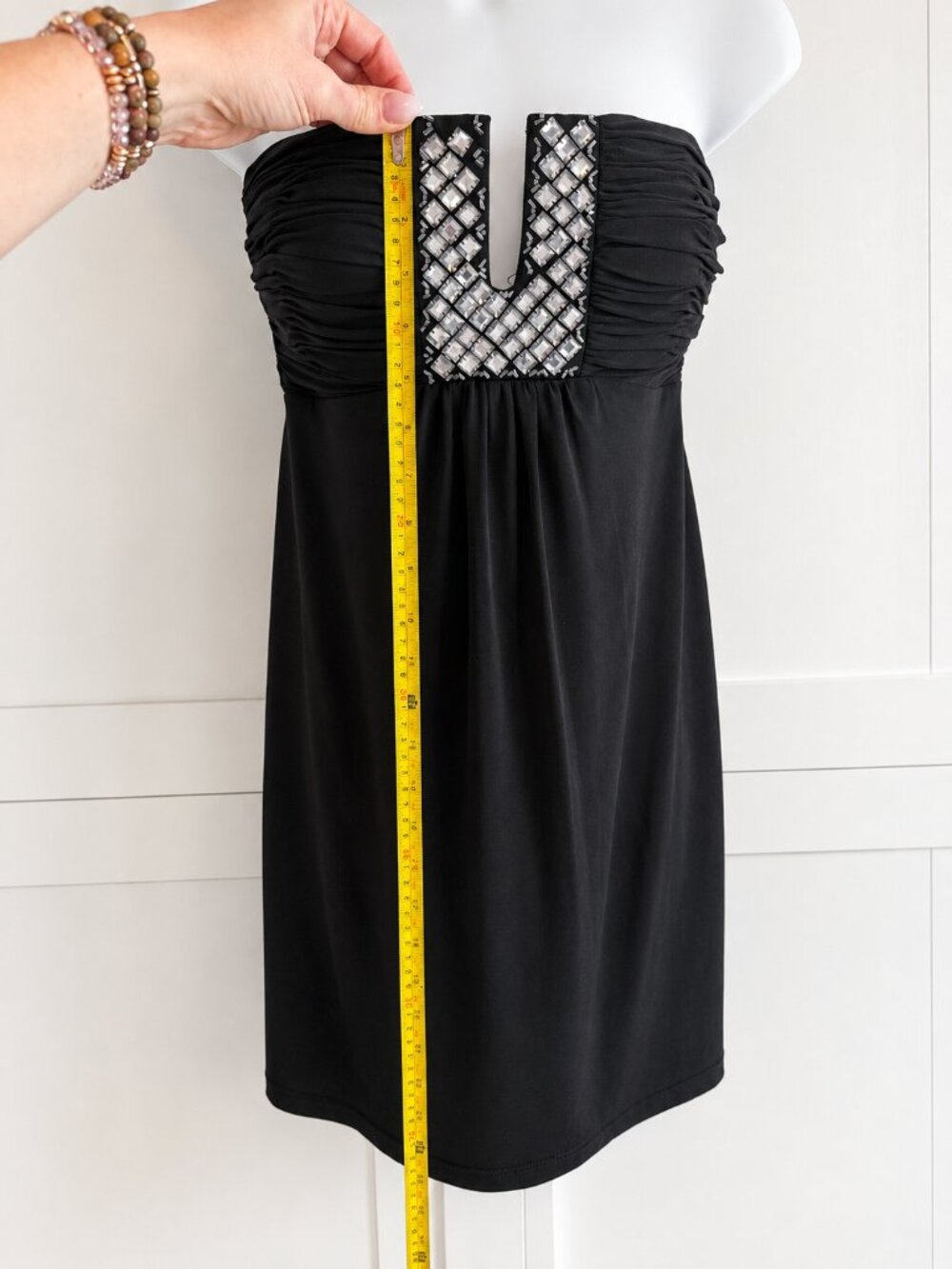 ✧ Calvin Klein | Black Embellished Dress ✨ size Small - Picture 5 of 6